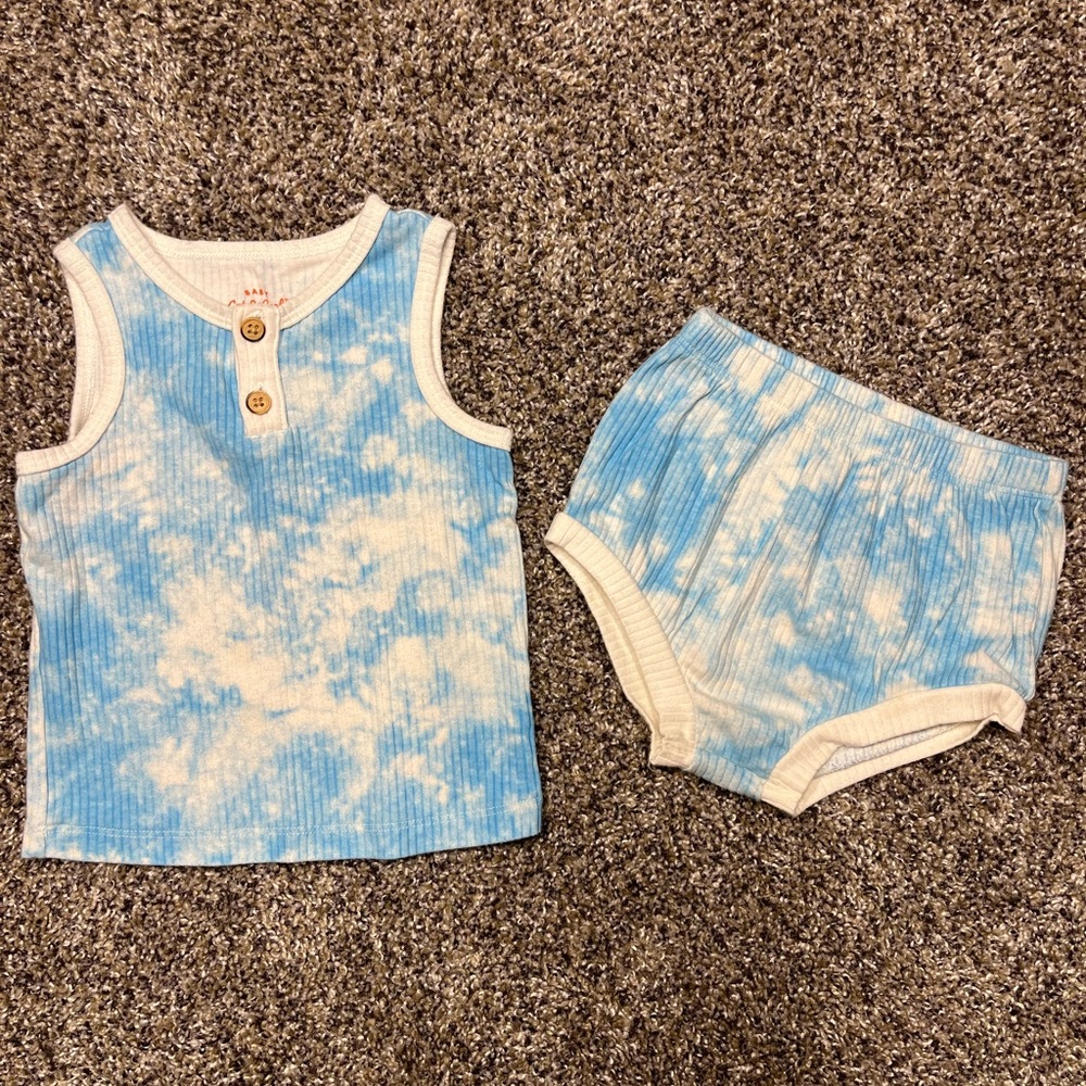 Cat and Jack blue tank top and bottom
